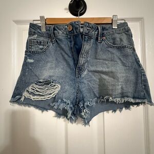 Distressed Denim Women Shorts